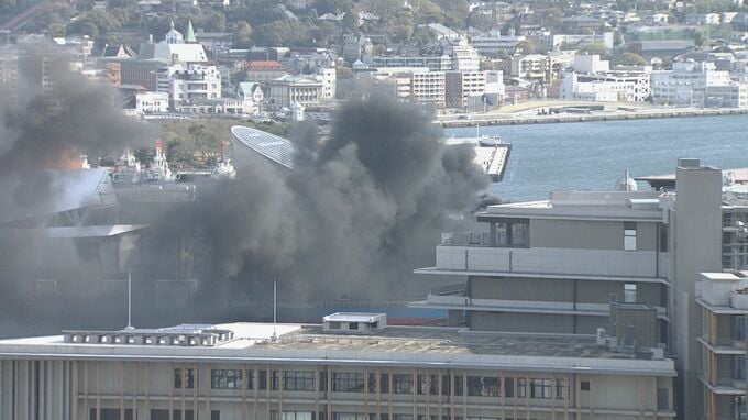 長崎市大波止ターミナル付近で黒煙あがる　|　長崎のニュース | 天気 | NBC長崎放送