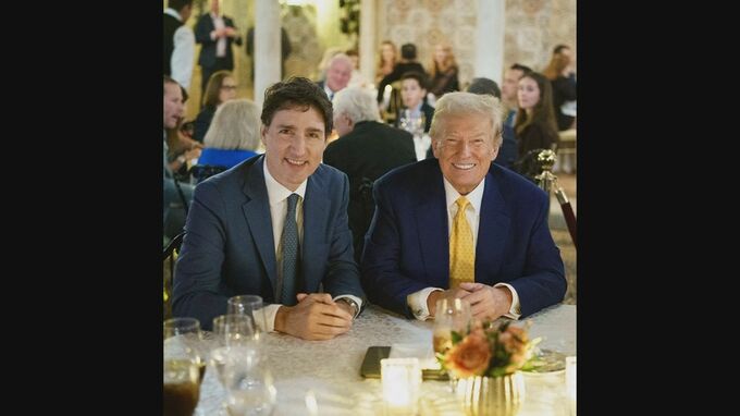 トランプ氏「建設的な会談が出来た」 カナダ・トルドー首相と国境管理や貿易などを協議　ドル脱却目指す「BRICS」にも“関税導入”で牽制|TBS NEWS DIG