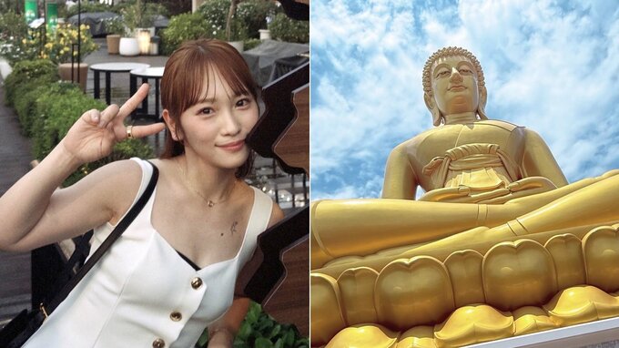 【 川栄李奈 】黄金のブッダに「パワーをもらったよ」　タイ旅行でアジアティーク堪能「ハピローしてきた」|TBS NEWS DIG