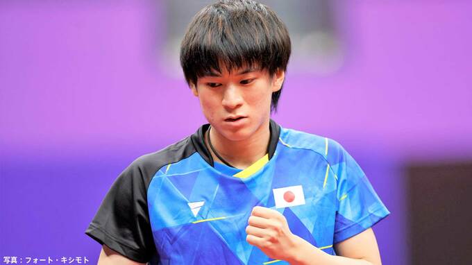 卓球男子、戸上隼輔がシングルス初戦で快勝！“五輪デビュー戦”でストレート勝ち【パリ五輪】|TBS NEWS DIG