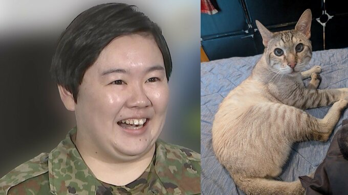 【やす子】推定5歳の保護猫にメロメロ　初日からラブラブ|TBS NEWS DIG
