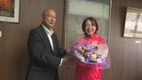 パリオリンピック カヌー競技に出場した岡﨑遥海選手 高校大学時代を過ごした山口県萩市の市長を表敬|TBS NEWS DIG