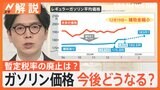 ガソリン価格また値上がり“歴史的水準”へ　政府補助金 来週から縮小で、今後どうなる？ 暫定税率の廃止は？【Nスタ解説】|TBS NEWS DIG