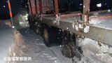 青信号で発進した途端…左リアのダブルタイヤ2本とも脱落　大型トラックの運転手「ハンドルを取られる感覚がした」去年10月末から11月上旬に交換　北海道士別市　|　北海道のニュース｜HBC北海道放送
