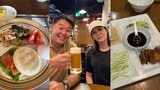 【 花田虎上 】 娘たちのゴルフ試合で三島へ 酸辣湯麺や北京ダック堪能「美味しかったです」 妻とビールで乾杯&自宅の豪華朝食も公開|TBS NEWS DIG