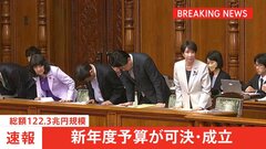 【速報】総額122兆3000億円規模の新年度予算案が成立| TBS CROSS DIG with Bloomberg