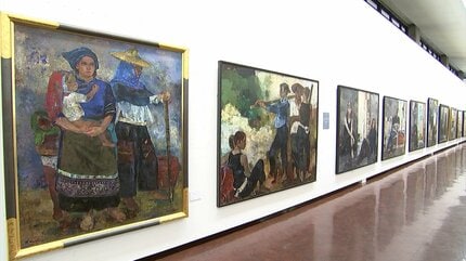 多彩なジャンルの絵画を集めた美術団体「創元会」の作品展 自由な