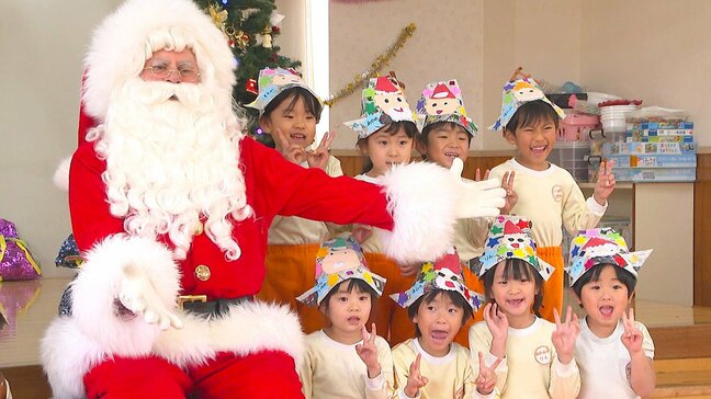 サンタクロースがこども園を訪問　園児がちょっぴり早いクリスマスを楽しむ　大分|TBS NEWS DIG
