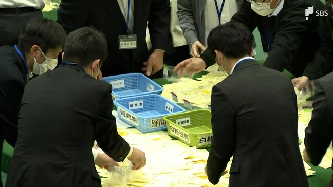 静岡・伊東市長選開票作業始まる 大勢判明は夜11時頃か 投票率は60.54%【速報】|TBS NEWS DIG