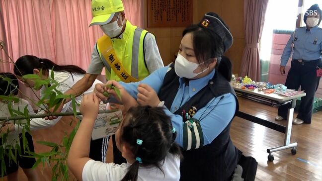 「青信号でもすぐに行かない」「道路に飛び出さない」交通安全の願い込め 園児が七夕飾り=静岡|TBS NEWS DIG