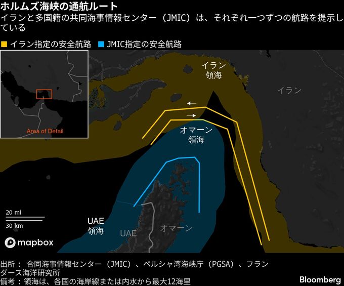ホルムズ海峡で「ダーク航行」相次ぐ－位置情報を隠した船舶が増加