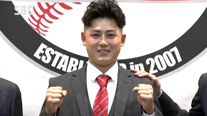 「一日でも早く1軍の舞台に立てるよう頑張る…」オリックスから育成ドラフト5位指名…強肩が売りのキャッチャー、信濃グランセローズ田島光祐選手が意気込み　|　SBC NEWS | 長野のニュース | SBC信越放送