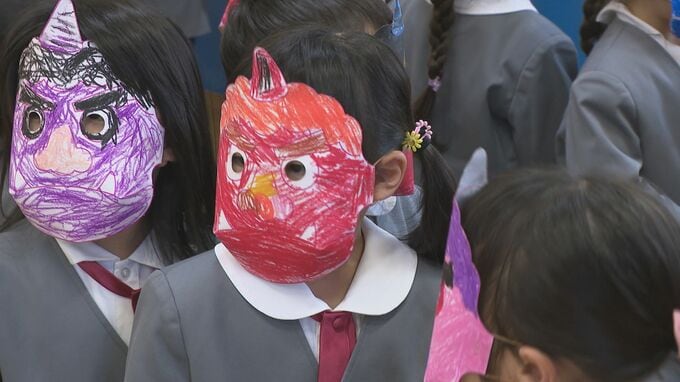 「おにはそと～ ふくはうち～」節分前に園児が豆まき 鬼役は・・・お父さんたち　|　石川県のニュース｜MRO北陸放送