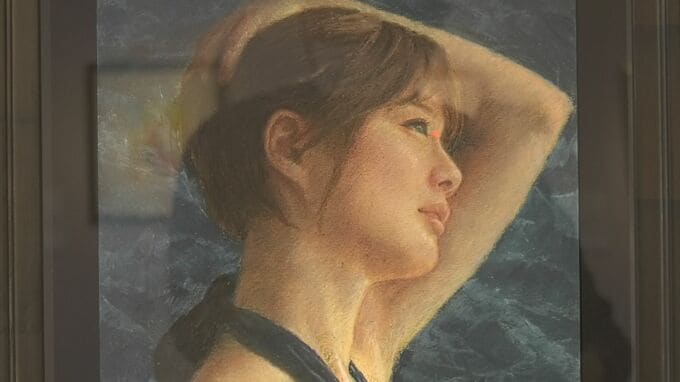 繊細なタッチが魅力〝クレパス画展〟76作品が来場者を魅了 鳥取・日南町 　|　BSSニュース | BSS山陰放送