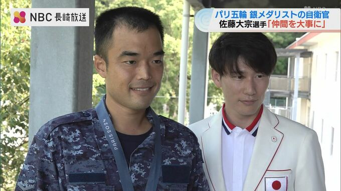 オリンピック「近代五種」日本人初のメダリスト・現役の自衛官でもある佐藤大宗選手が海上自衛隊で講演【長崎】　|　長崎のニュース | 天気 | NBC長崎放送