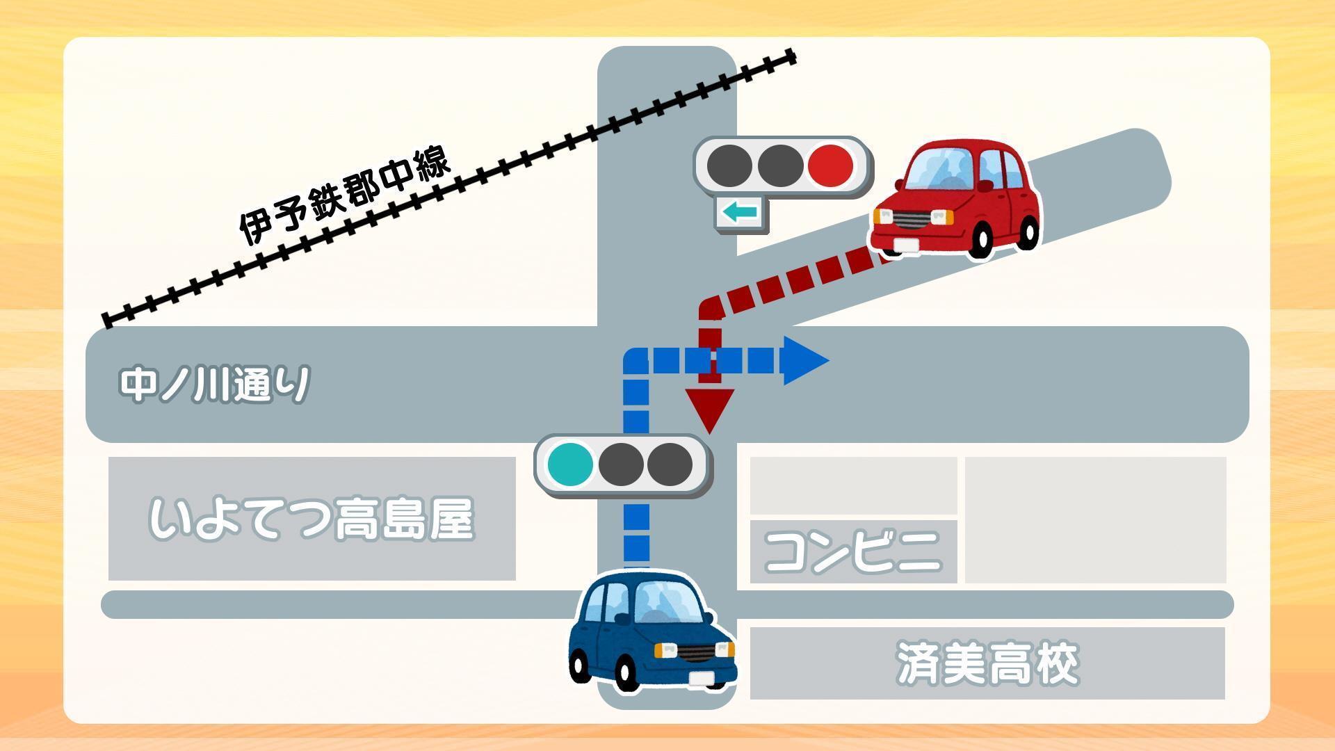 車が2方向から同時に進入できる「青青信号」交差点 警察が注意喚起の
