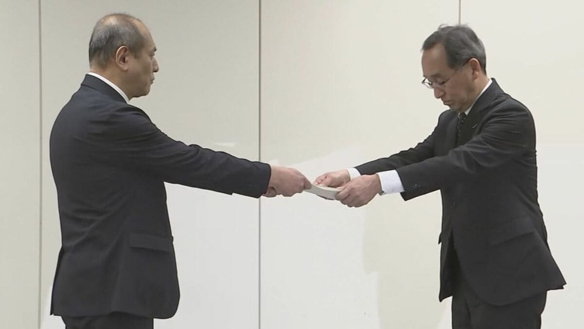 ｢国際的な安全原則を無視した｣浜岡原発再稼働に関わるデータ不正問題 原子力規制委員会は経緯などを報告するよう中部電力に｢命令書｣手渡す