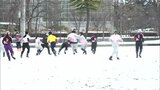 長靴履いてラグビー 「雪上ラグビー大会」熱戦繰り広げる　　|　青森のニュース│ATV NEWS│青森テレビ