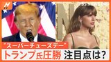 アメリカ大統領選挙「スーパーチューズデー」でトランプ前大統領が圧勝も…大きな壁は世界の歌姫テイラー・スウィフト？【Nスタ解説】|TBS NEWS DIG