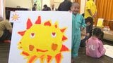 こども園の外壁に飾る原画づくりに挑戦 ロケットや星…園児が思い思いに描く 大分 | 大分のニュース|OBS NEWS|大分放送