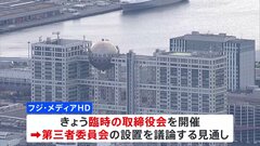 フジ・メディア・ホールディングス　きょう臨時の取締役会を開催| TBS CROSS DIG with Bloomberg
