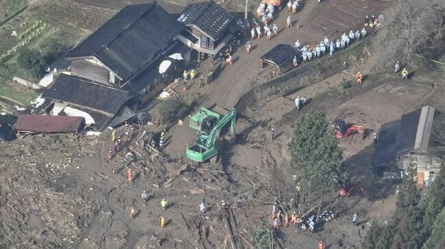 能登半島地震で土砂崩れが発生した捜索現場から男性1人の遺体見つかる 石川・輪島市|TBS NEWS DIG