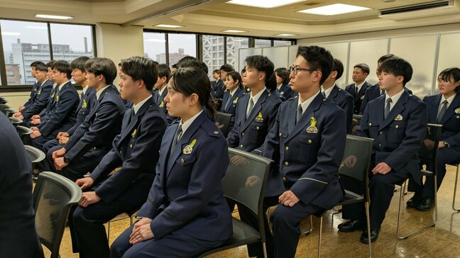 岩手県警を代表して剣道や柔道などの鍛錬に集中的に取り組む警察官「術科特別訓練員」の指名式 盛岡市|TBS NEWS DIG
