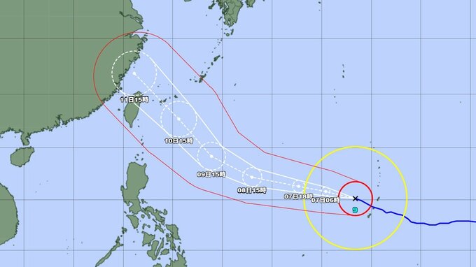 【台風情報】沖縄や奄美に影響か...台風9号(バービー)は今どこに？  今後は「非常に強い」勢力で沖縄に接近する見込み　最大瞬間風速85メートル予想　勢力と進路を詳しく　今後の全国の天気を画像で　気象庁　|　山形のニュース│TUYテレビユー山形