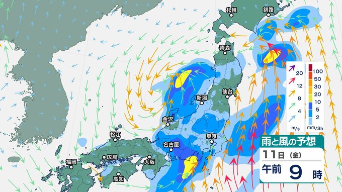 9日は高気圧に覆われるも低気圧や前線の影響で雨…すっきりとしない日が続く見込み【雨と風のシミュレーション】今週の後半は低気圧と前線の影響…日曜からも雨か|TBS NEWS DIG