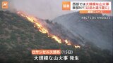米・LA郊外で今年初の大規模な山火事　消火活動に約1700人動員　NYでは熱波で「異常な暑さ」に|TBS NEWS DIG
