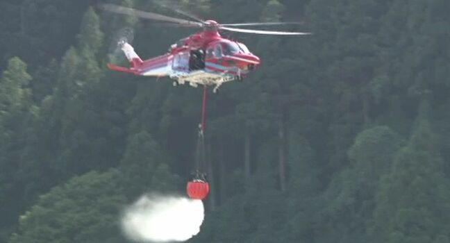 大規模林野火災に備えて北陸3県の消防防災航空隊が合同訓練 「たき火やたばこに注意を」|TBS NEWS DIG