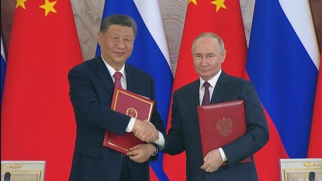 中ロ首脳が共同声明に署名「国際秩序の擁護者に」両国の結束を誇示 アメリカのトランプ政権をけん制も|TBS NEWS DIG