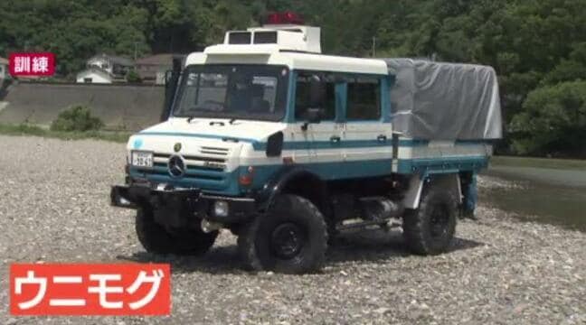 機動隊の特殊車両「ウニモグ」も登場 西日本豪雨で被害受けた大洲署で訓練|TBS NEWS DIG