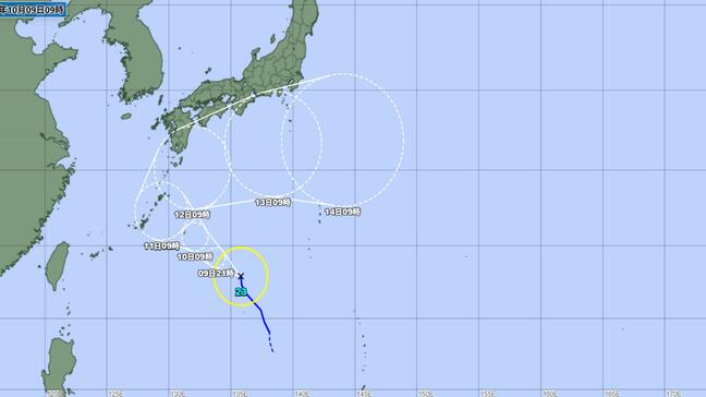 台風23号　長崎県内に影響か　12日ごろ九州南部に接近の可能性　|TBS NEWS DIG