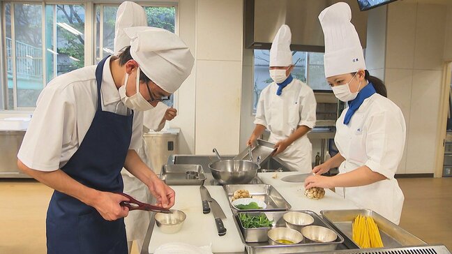 高等支援学校の生徒が高校生と共同調理 大分|TBS NEWS DIG