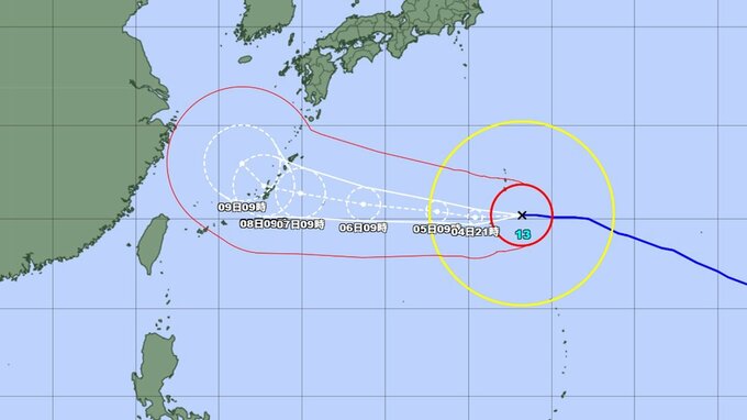 【台風情報】大型で非常に強い台風13号(ドルフィン)は今どこに？ 6日から8日頃にかけて沖縄地方へ接近か...小笠原諸島→沖縄へ　最大瞬間風速60m/s予想　勢力、進路予想を詳しく　今後の全国の天気を画像で　気象庁　|　山形のニュース│TUYテレビユー山形
