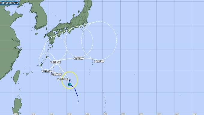 台風23号　長崎県内に影響か　12日ごろ九州南部に接近の可能性　|TBS NEWS DIG