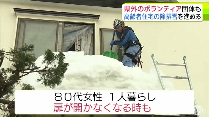「青森で災害級の大雪」県外の災害復旧支援ボランティアが除雪・屋根の雪下ろしの手伝いに駆けつける「10年ほど青森で仕事でお世話になっていた。少しでも役に立てたら」|TBS NEWS DIG