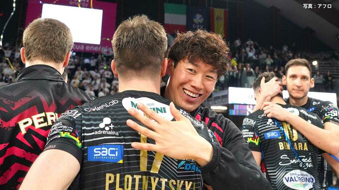 石川祐希、イタリア11季目で悲願の頂点！ペルージャPO負けなしで3冠達成【バレーボール・セリエA】|TBS NEWS DIG
