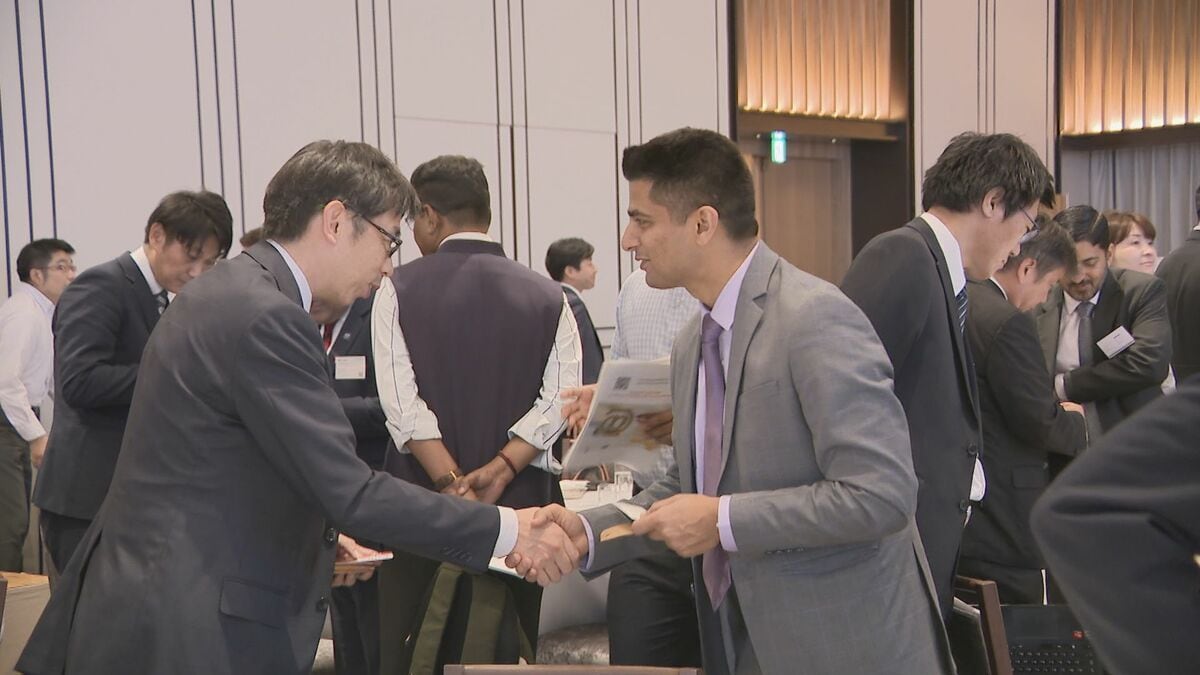 中部企業とインドを繋ぐ“経済フォーラム”が名古屋で開催　経済成長続けるインド市場との結びつき強化狙って交流　経営者や政府関係者など約130人が参加