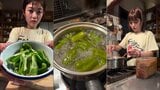 【 井上咲楽 】実家の台所でピーマン味噌汁 妹と味見「お父さん薄いって言いそう」 ほっこり日常にフォロワー「早速作ってみます」|TBS NEWS DIG