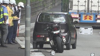 接触事故で投げ出され対向車にはねられる　オートバイの男性が意識不明の重体の模様　山梨　|　山梨のニュース | ＵＴＹテレビ山梨