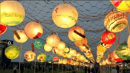 復興への感謝込め 544個の幻想的な“台湾ランタン”仙台の夏を彩る