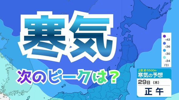 【大雪情報】またも寒気 次のピークは？日本海側は大荒れか…29日（木）30日（金）は警戒　週間予報で見る気圧配置の変化【雪と雨のシミュレーション】　|　富山のニュース｜天気・防災｜チューリップテレビ