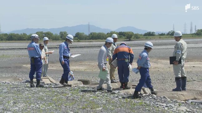 台風6号も接近予想 大雨シーズンに備え大井川のはん濫危険か所を合同点検 静岡河川事務所や周辺自治体＝静岡・島田市|TBS NEWS DIG
