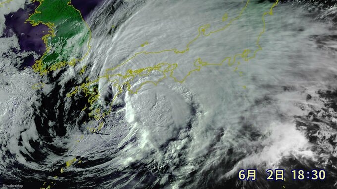 【台風6号情報】強風域を伴って宮崎県に接近中  このあとの進路・雨量は　4日（木）温帯低気圧へ「チャンミー」※2日午後6時時点　|　RCC NEWS | 広島ニュース | RCC中国放送