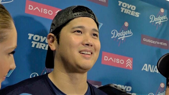 大谷翔平、初のシャンパンは「ちょっと痛かった」「今日決めるんだっていう気持ちできた」ホームでの歓喜に達成感|TBS NEWS DIG