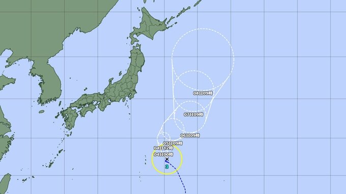 【台風3号】勢力を増し北上で日本列島への影響は　最大瞬間風速は30メートル程度に　気象庁　|　山形のニュース│TUYテレビユー山形