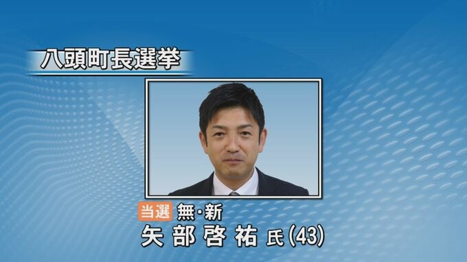 鳥取県八頭町長選挙　12年ぶり選挙戦　新人同士の一騎打ち制し、矢部啓祐氏(43)が初当選|TBS NEWS DIG