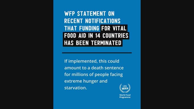 トランプ政権がWFP（世界食糧計画）への資金提供を一部打ち切り　WFP「飢餓に苦しむ人への死刑宣告に等しい」|TBS NEWS DIG